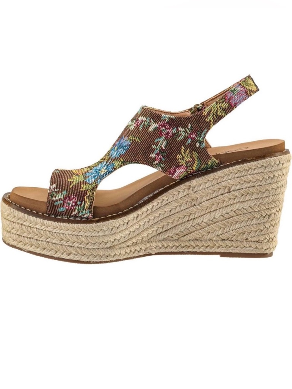 NEW Corkys Women's Floral Wedge Sandals